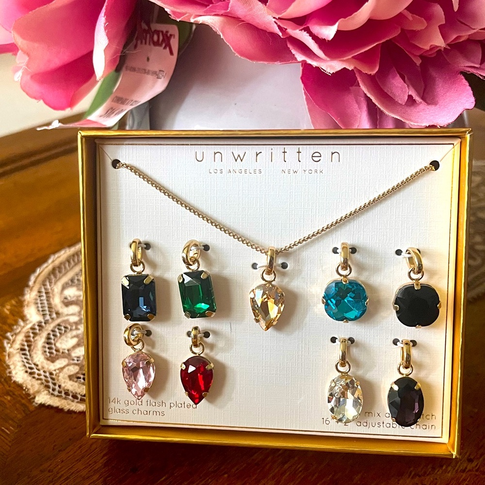 NEW- Unwritten interchangeable jewels Necklace